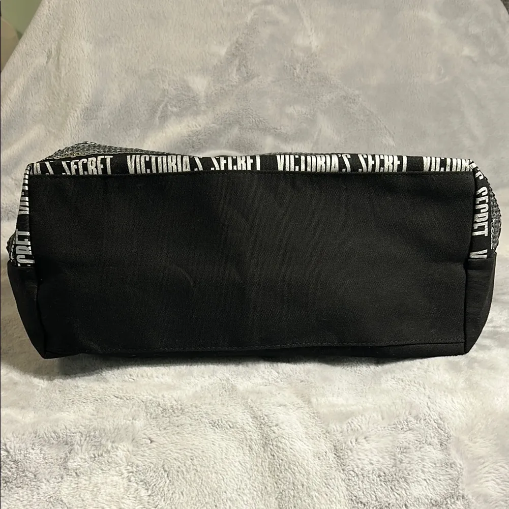 Victoria’s Secret 2018 Black & Sequined Canvas Tote Bag - Image 3