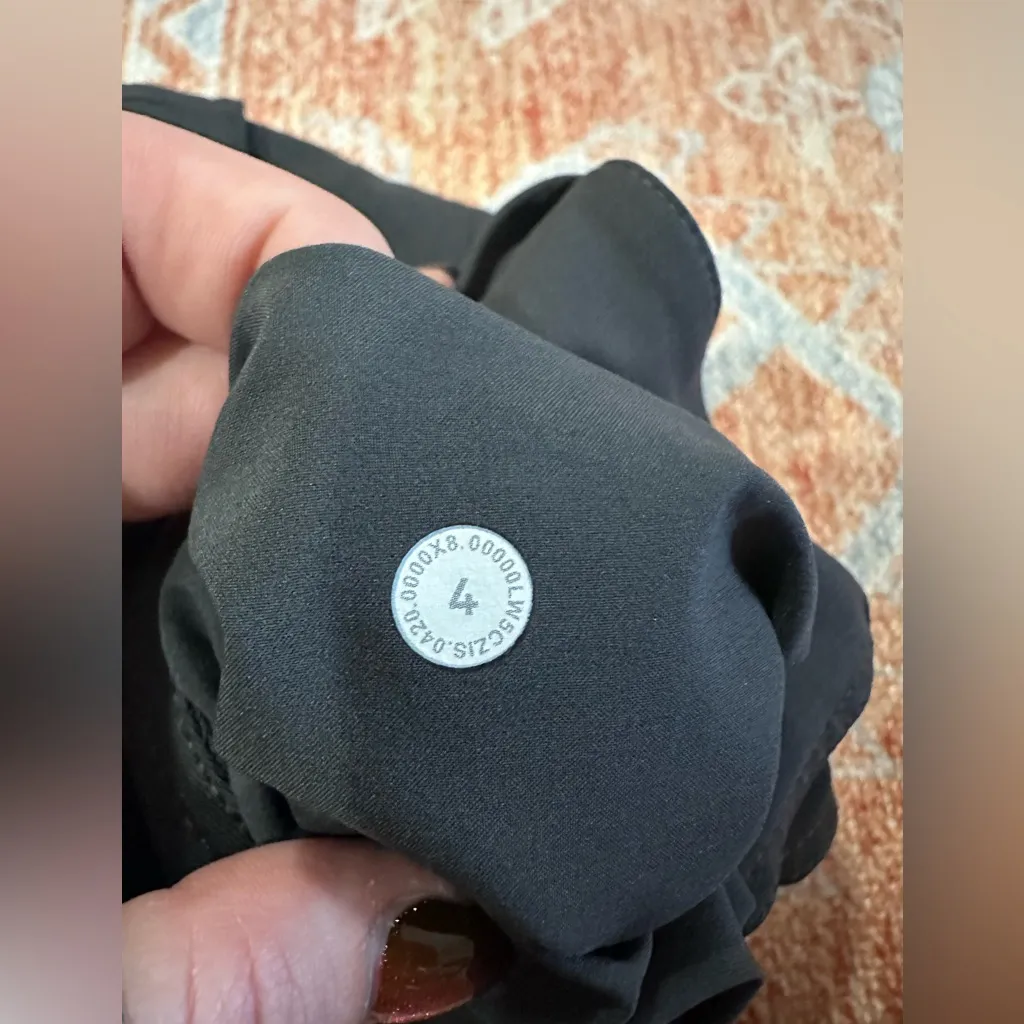 Lululemon City Sleek 5 Pocket 7/8 Pant Obsidian Grey W5CZIS size 4 - Image 2