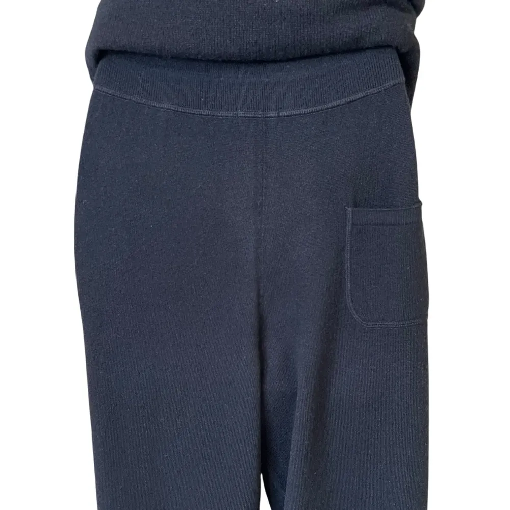 Malo Cashmere 2PC Sleeveless Sweater and Drawstring Pant Set Black Size undefined - Image 13