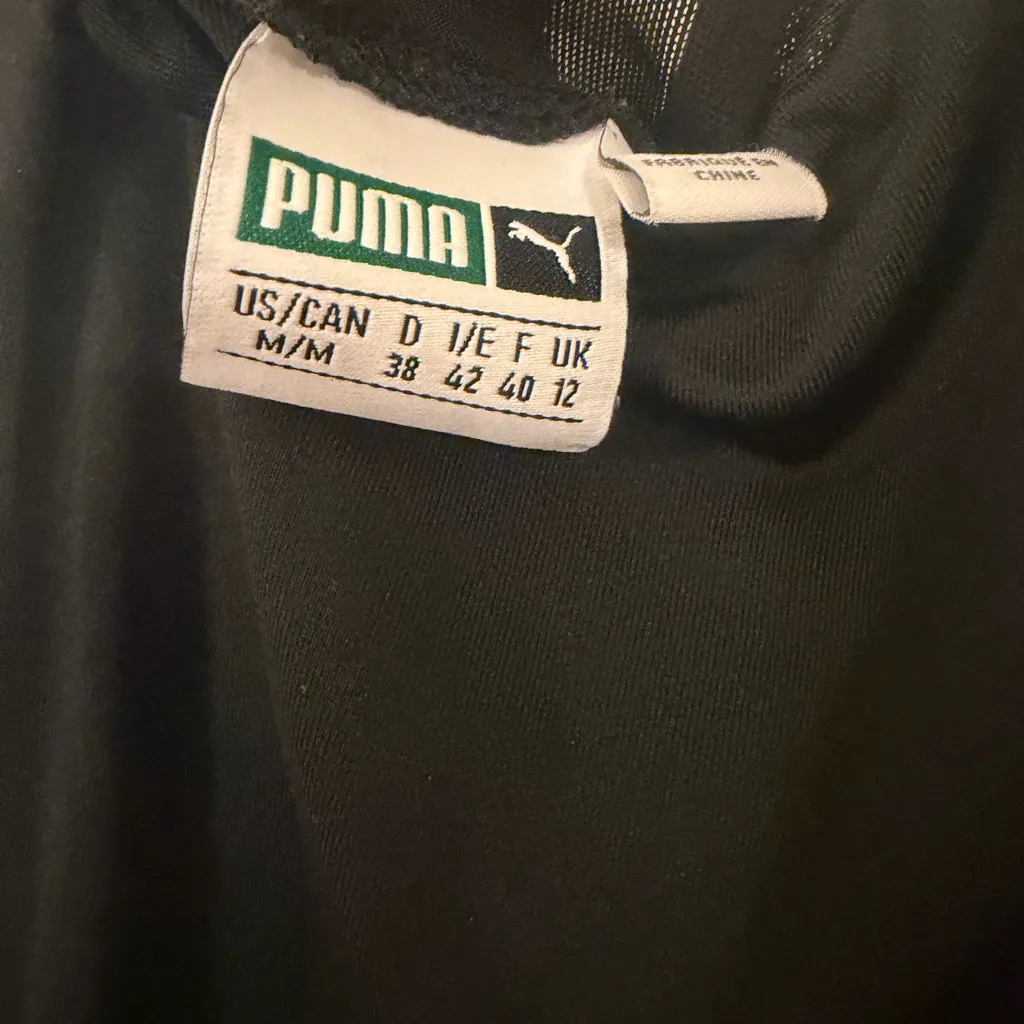 Puma Women's Black with white side stripe w/puma logo Crisscross Backless Dress - Image 5