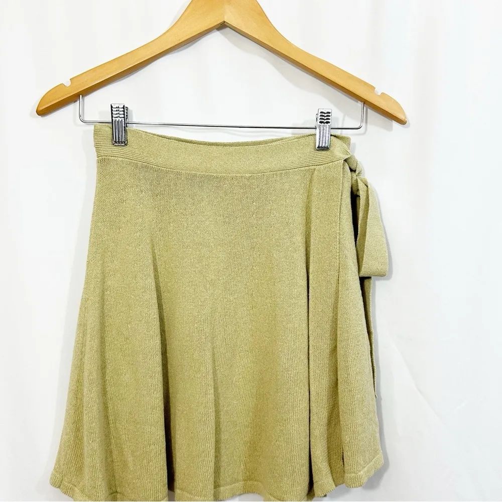 Zara Knit Wrap Mini Skirt - Image 8