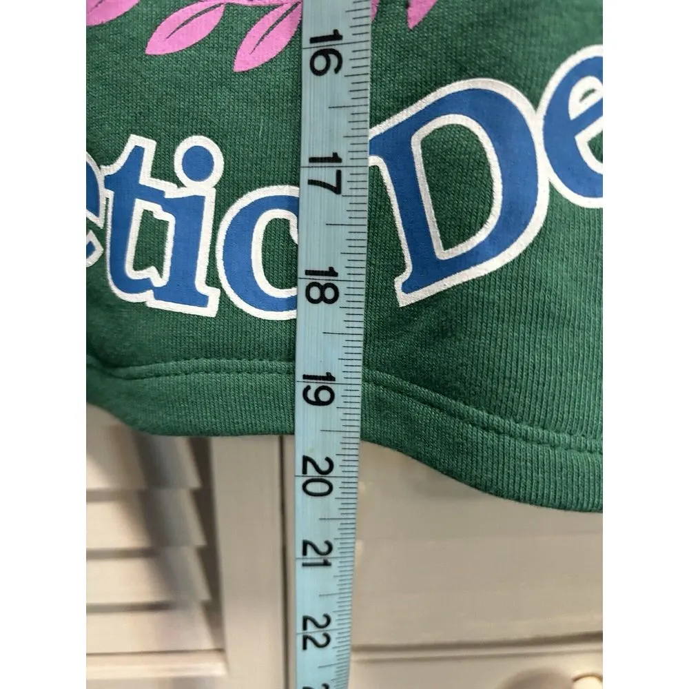 Hello Kitty By Sanrio Long Sleeve‎ Crop Sweatshirt Green/Blue/Pink Size XL NWT - Image 4