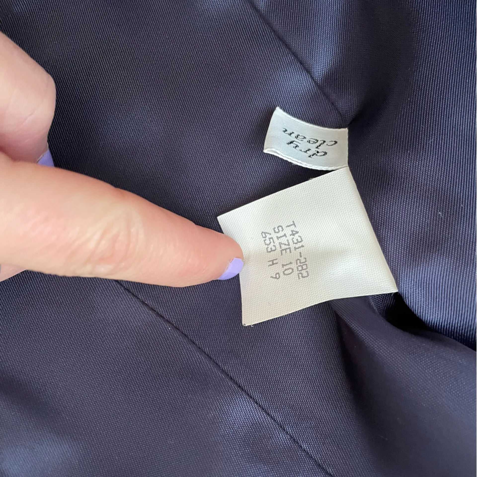 Vintage Pendleton Made in the USA Navy Wool Blazer and Skirt Set Size 8 💛 - Image 10