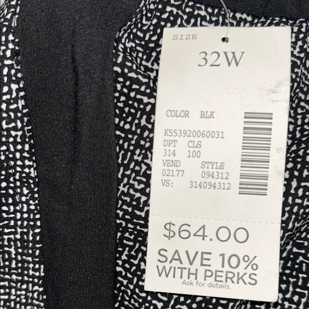 Catherines Charcoal and Black Straight Leg Pants - Image 8