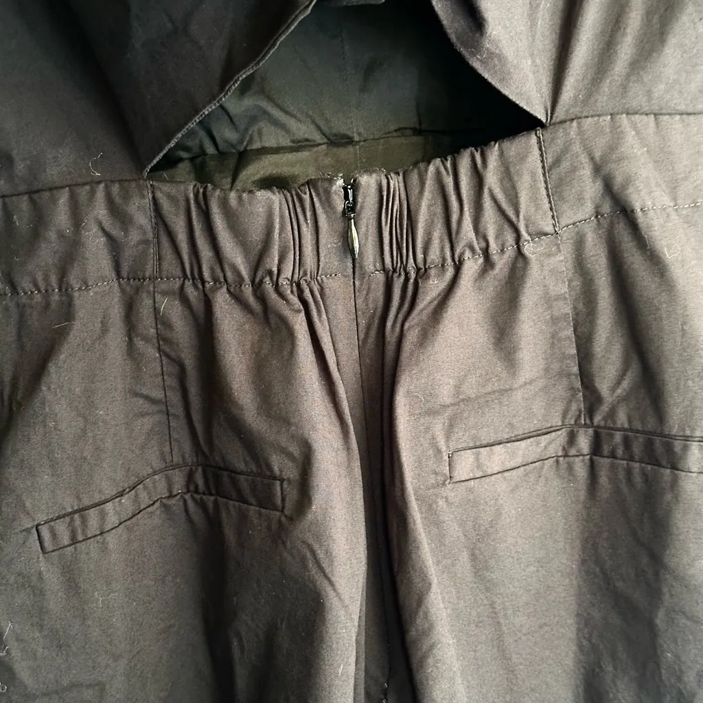 J. Crew Open Back Wrap Wide Leg Cropped Romper Sz 10 - Image 5