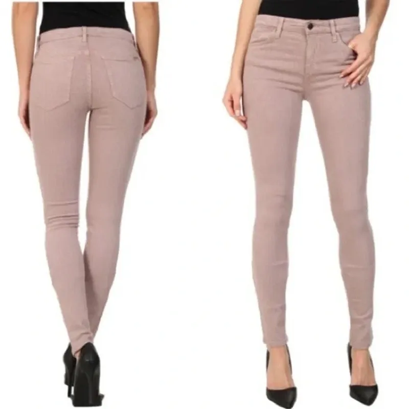 Joe’s Jeans Blush Nude Coated The High Water Skinny Jeans Sz 31 NWT - Image 2
