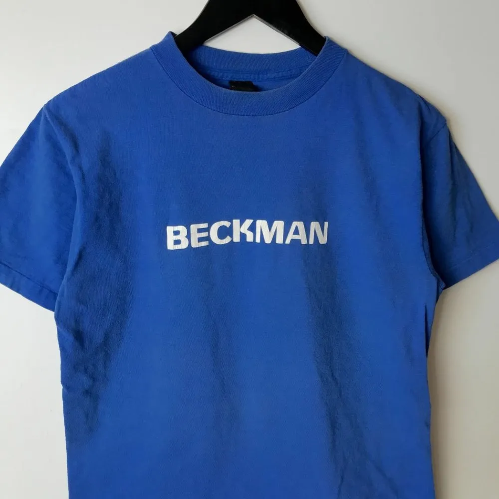 80s Vintage Beckman Optima XL L T Shirt Single Stitch Graphic Tee Cotton Medium - Image 16