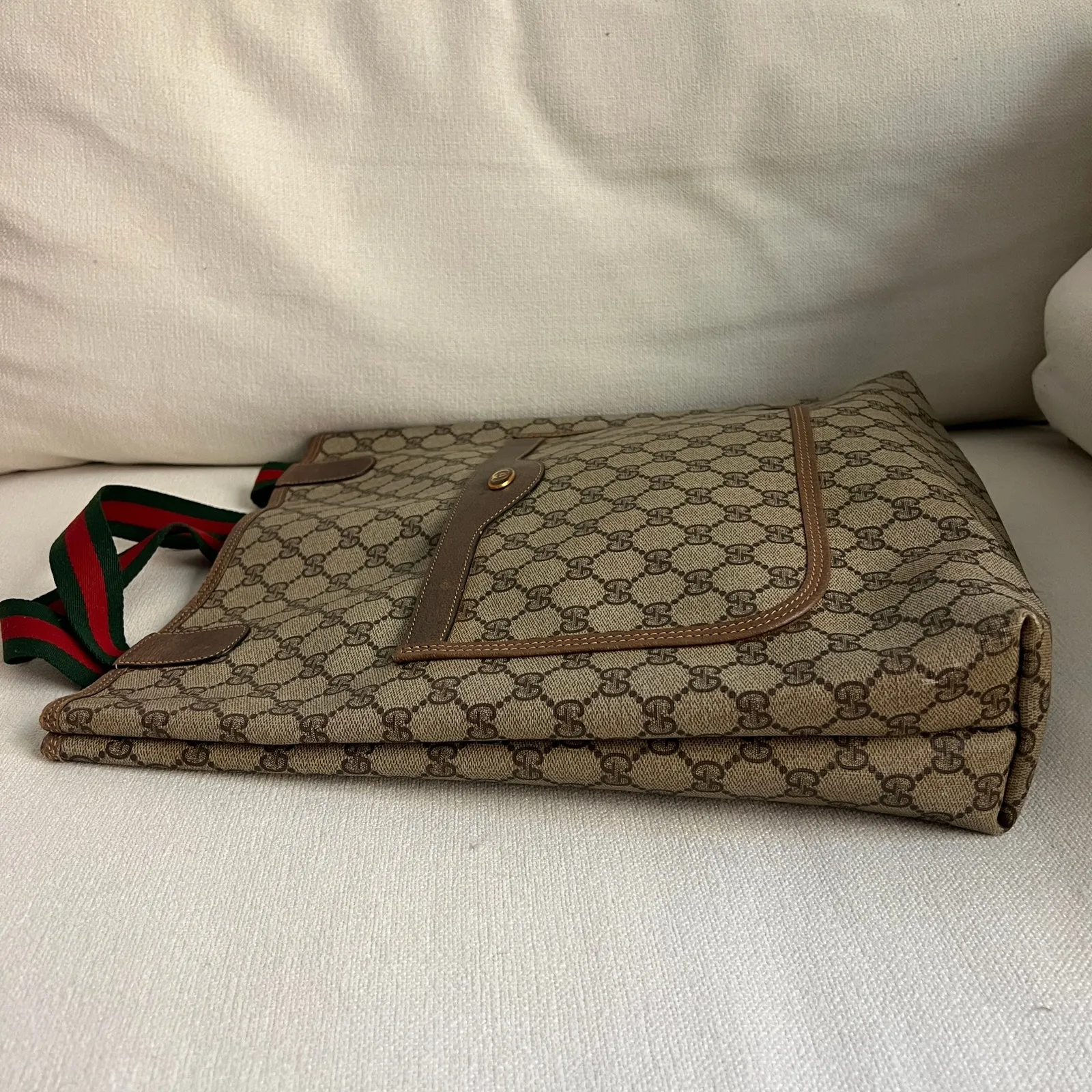Gucci GG Plus Monogram Sherry Line Tote Bag - Image 5