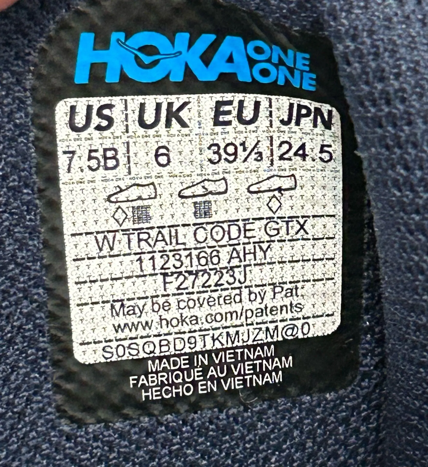 HOKA one one Trail Code GTX purple hiking shoes sneakers new  - Image 3