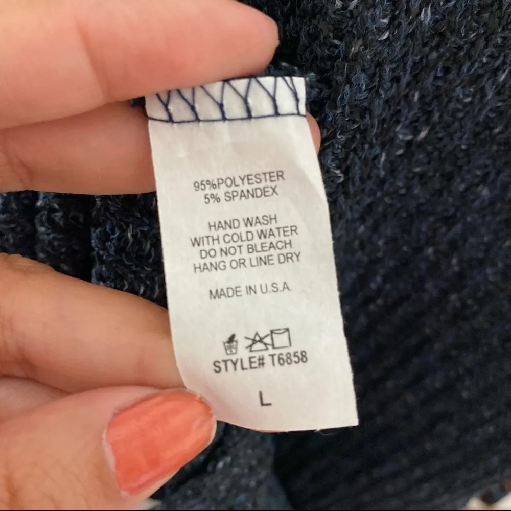 Tribal pocket tunic Sweater Size Large NEW - Image 6