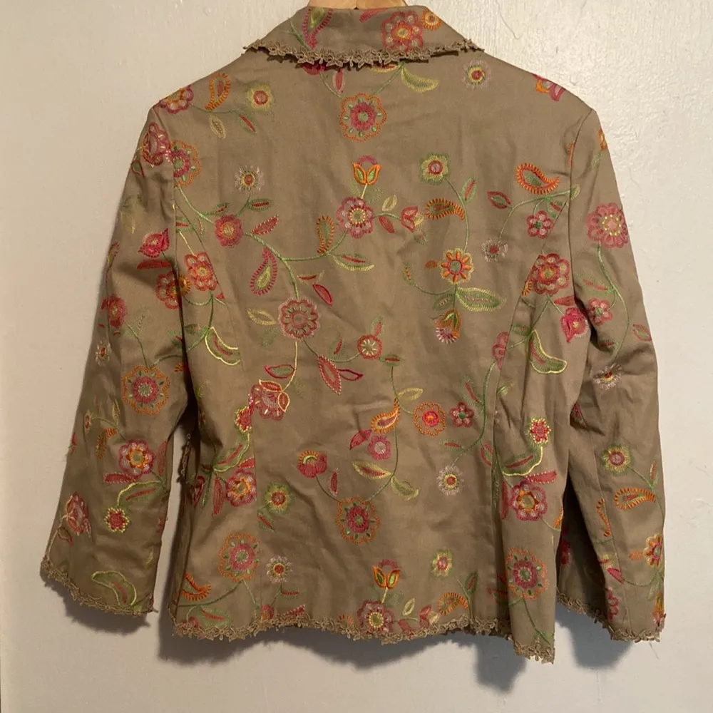 Vintage Cropped Blazer Tan Size 10 - Image 5