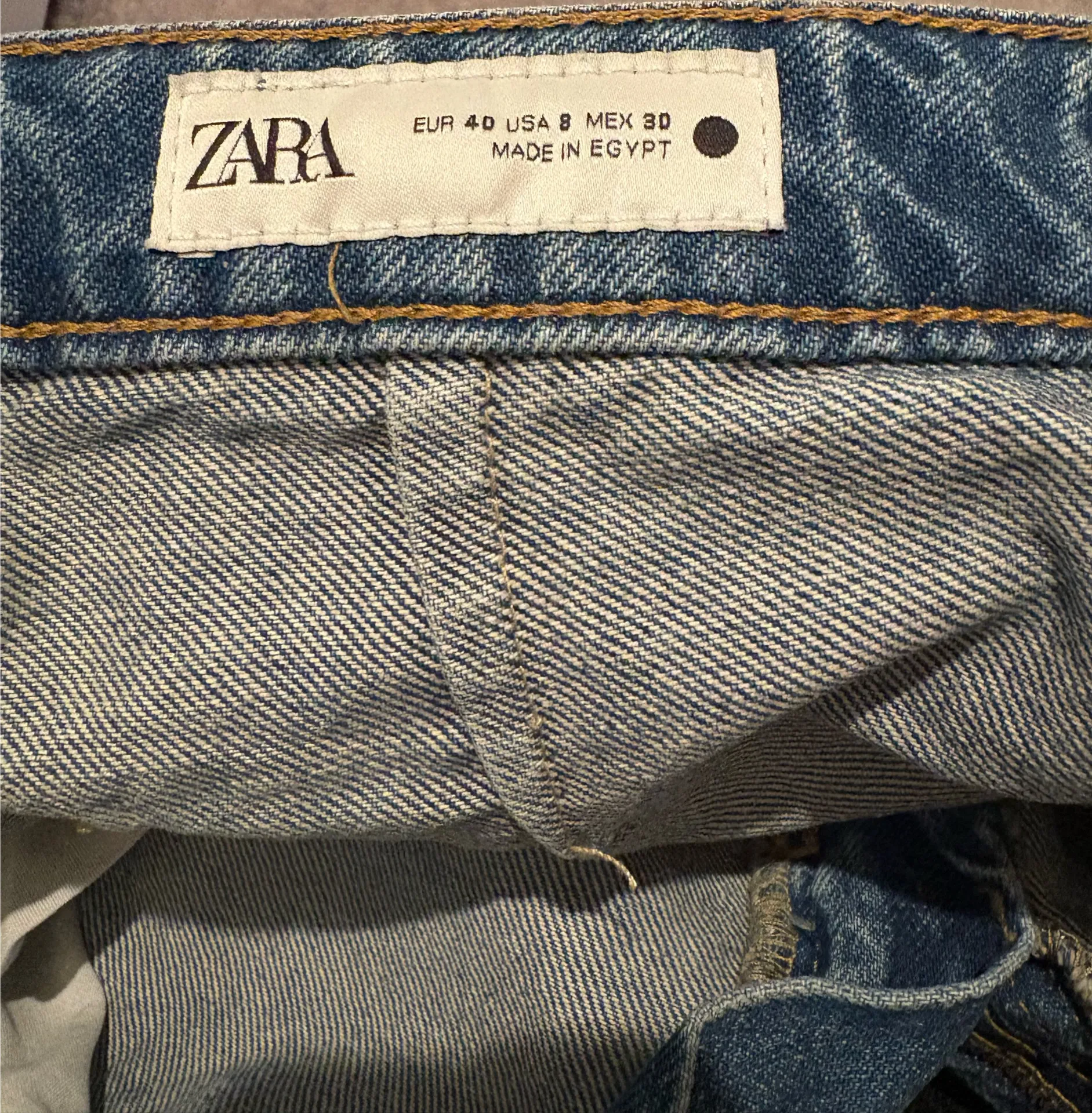ZARA Jeans Mid-Rise Straight Leg Denim - Image 5