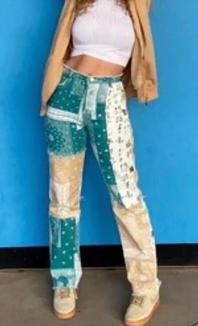 Patchwork pants - Image 6