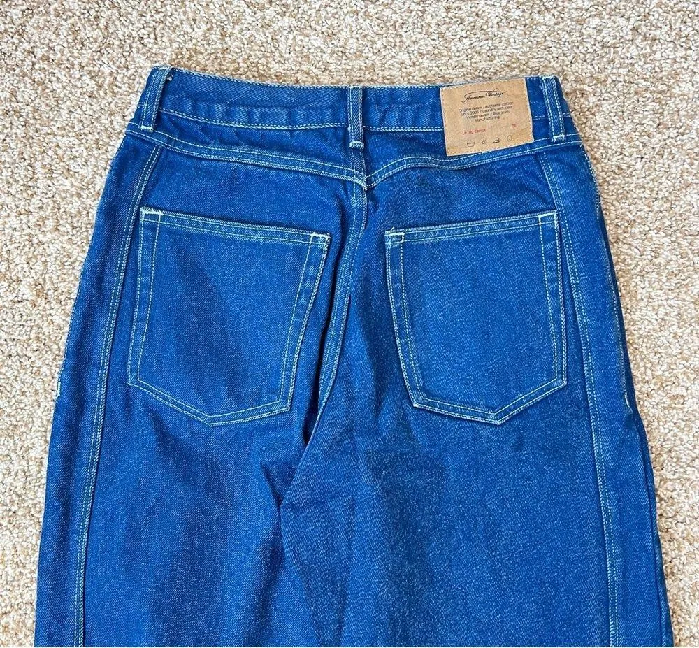 Jeans Le Big Carrot Cropped Blue Jeans Size 26 - Image 9