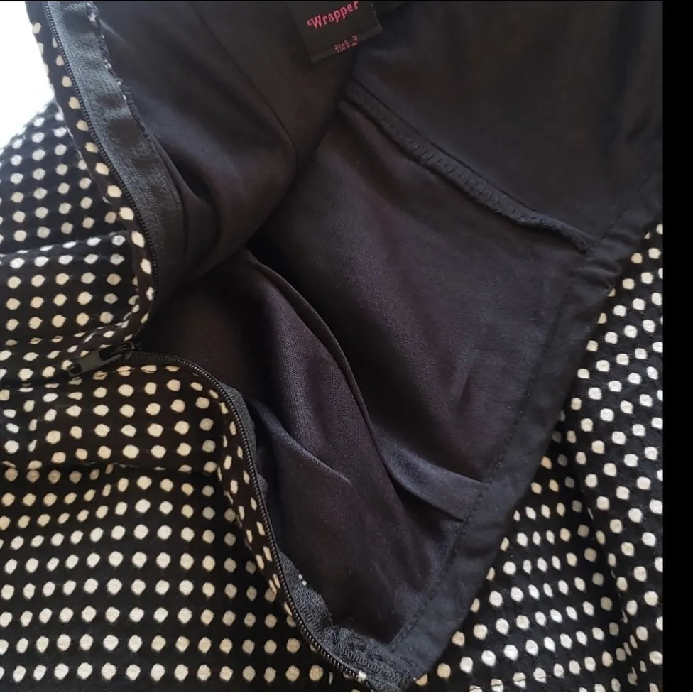 Vintage school girl skirt Black and White Polka Dot Skirt nwot - Image 5