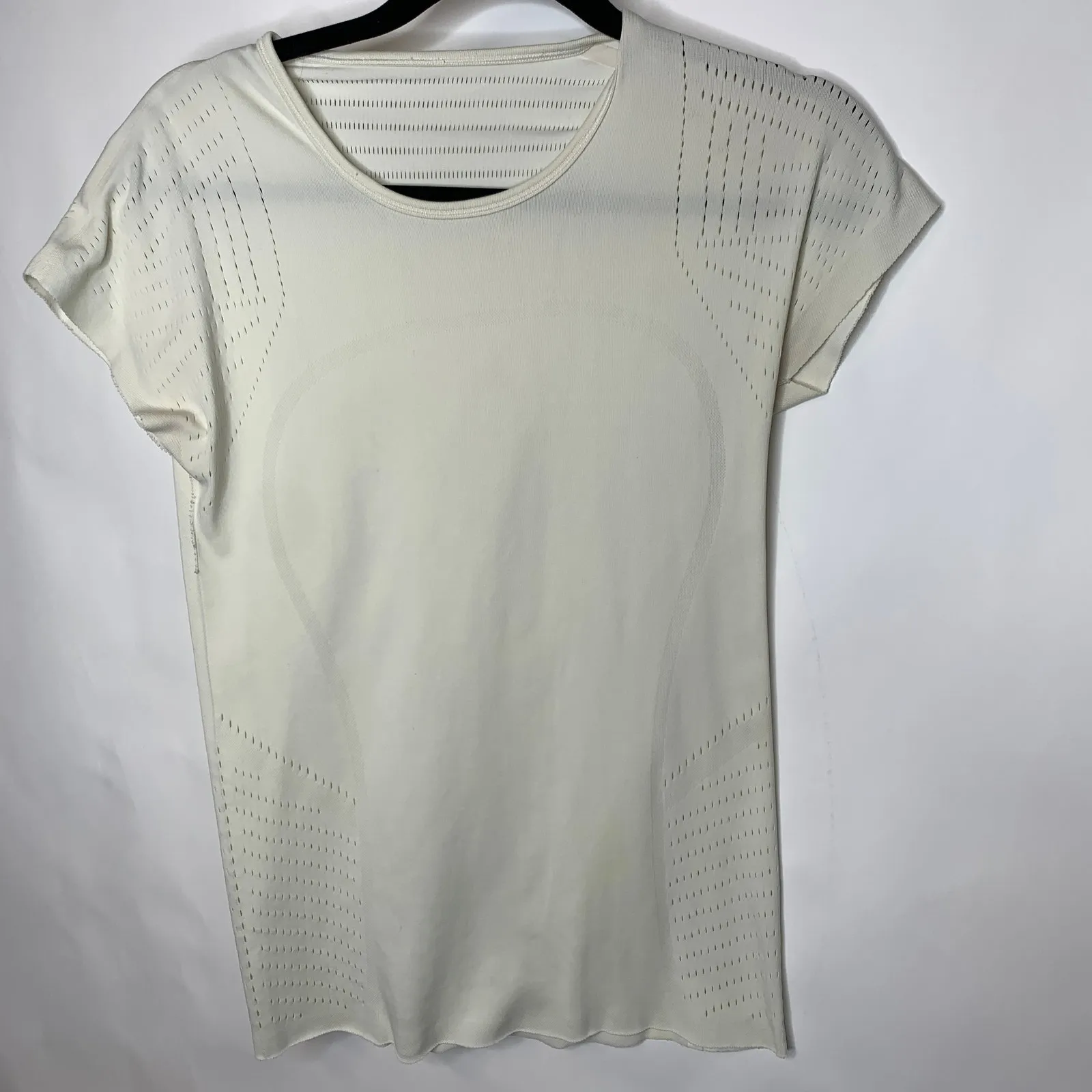 Lululemon Time Warp Ghost Cream Fitted Microfiber Shirt ? 6/8? - Image 6