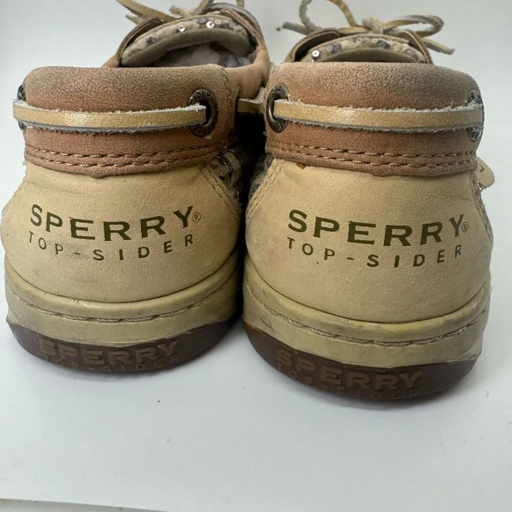 Sperry Angelfish Leopard Sequined Boat Shoes - Image 7