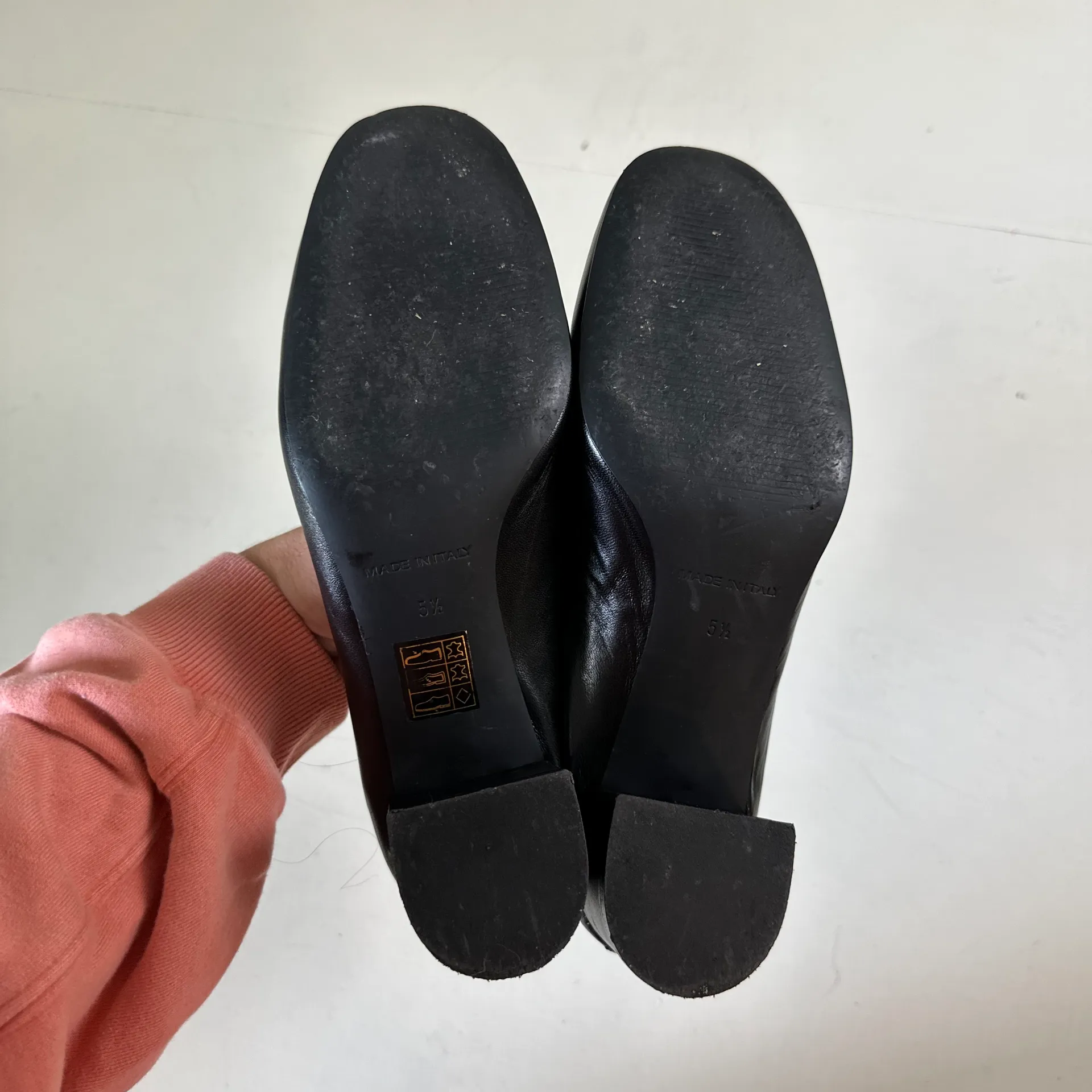 - The Day Heel Black Leather Career Business Workwear Balletcore - Image 7