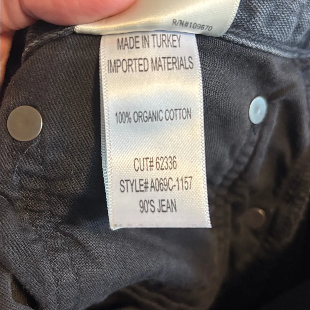 AGOLDE  Womens 90s Black Relaxed Jeans - Image 5