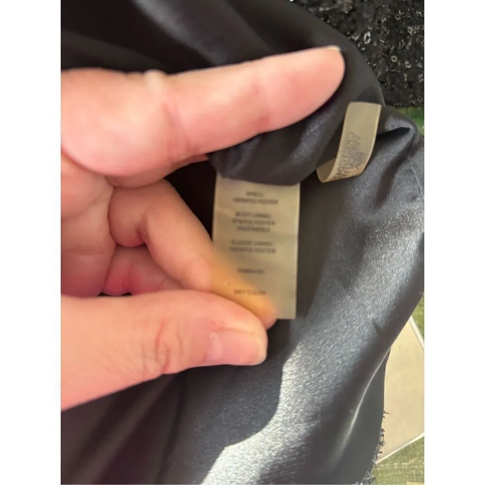 Calvin Klein Black Sequin Blazer Women’s Plus Size 24W Jacket - Image 3