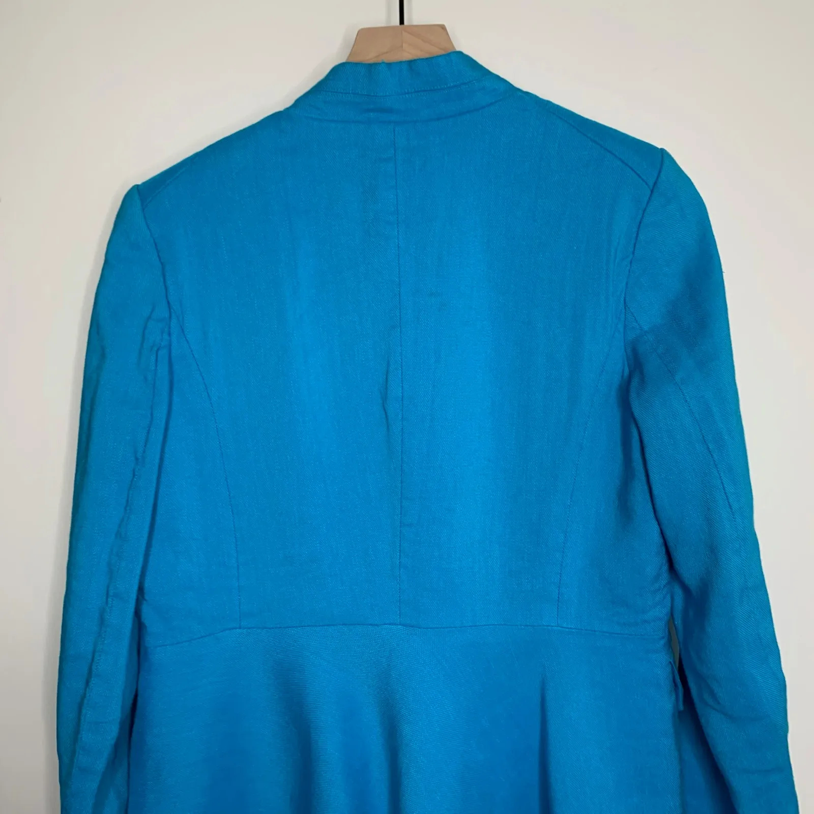 Veronica Beard Dickey Jacket Mile Turquoise Peplum Blazer Women Size 4 - Image 12