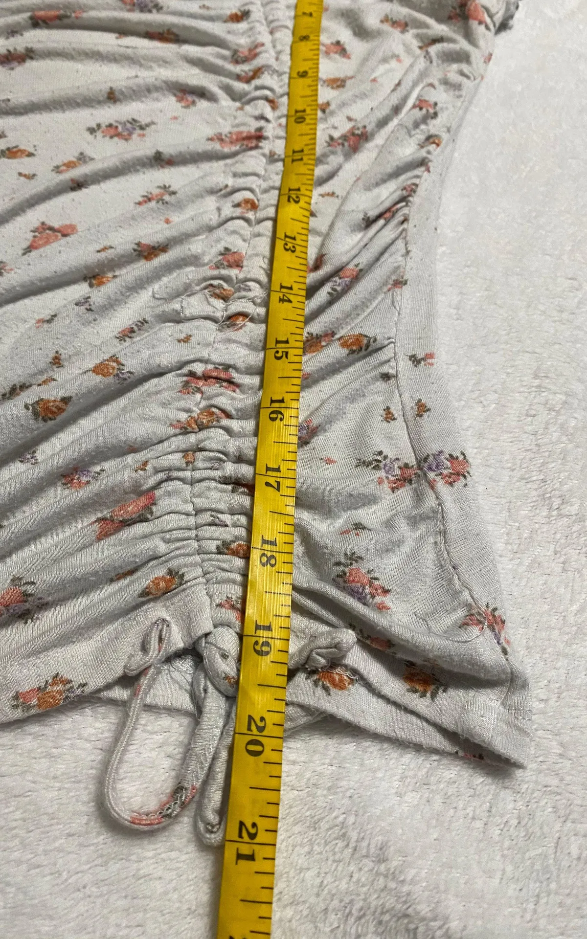 Ultra Flirt Floral  Double Tie Top Women Size Medium - Image 6