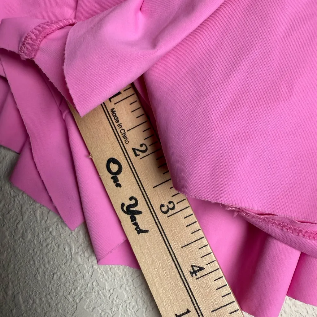 Blaosn Women Size Small‎ Barbie Pink athletic 2 in 1 flowy workout shorts - Image 3