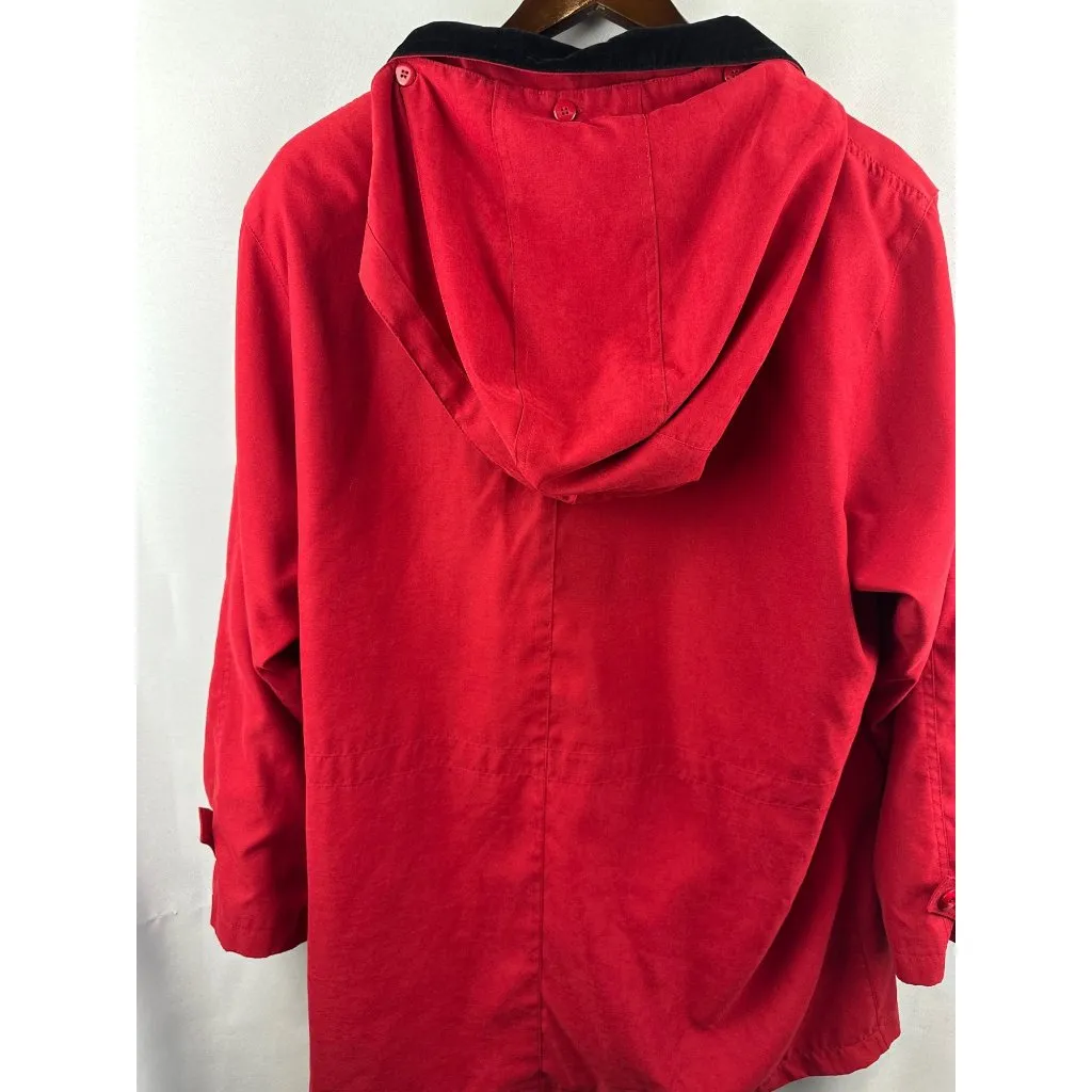 Women’s Gallery Trench coat Red Size XL - Image 2