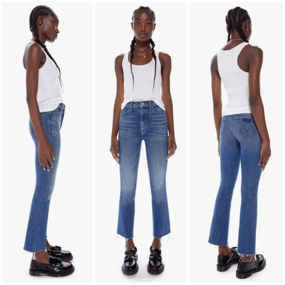 💕MOTHER SUPERIOR💕 Hustler Flood Fray Jeans ~ Beer Me 29 NWOT - Image 2