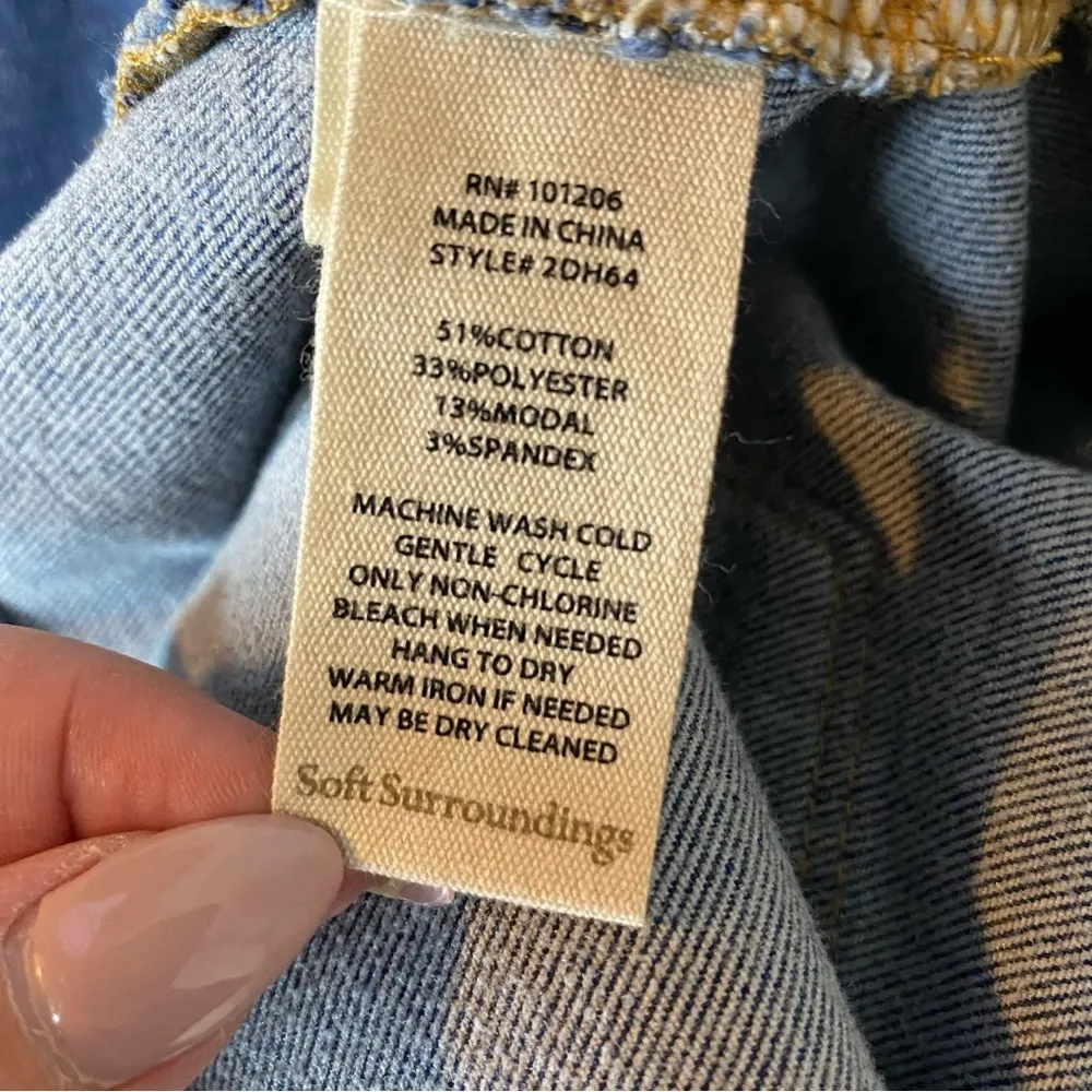 Soft Surroundings The Ultimate Denim Relaxed Straight Jeans Medium - Image 8