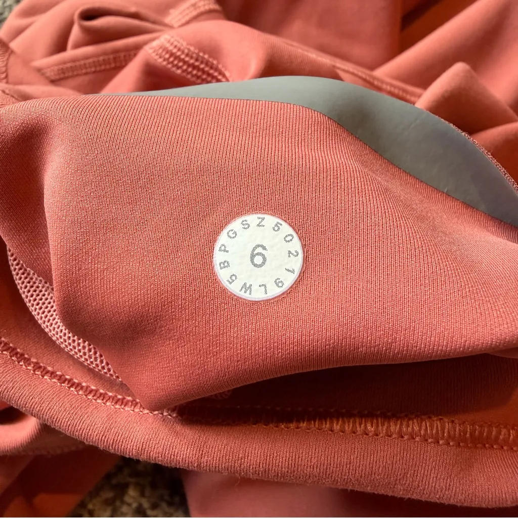 Lululemon In Movement Tight Leggings 26" Everlux Rustic Coral Pink 6 W5BPGS - Image 6