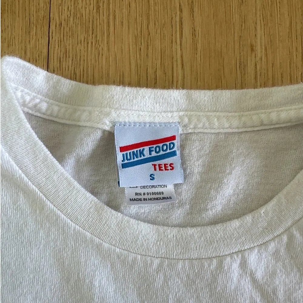 Junk Food - The Beatles Abbey Road Graphic Tee in White - Image 2