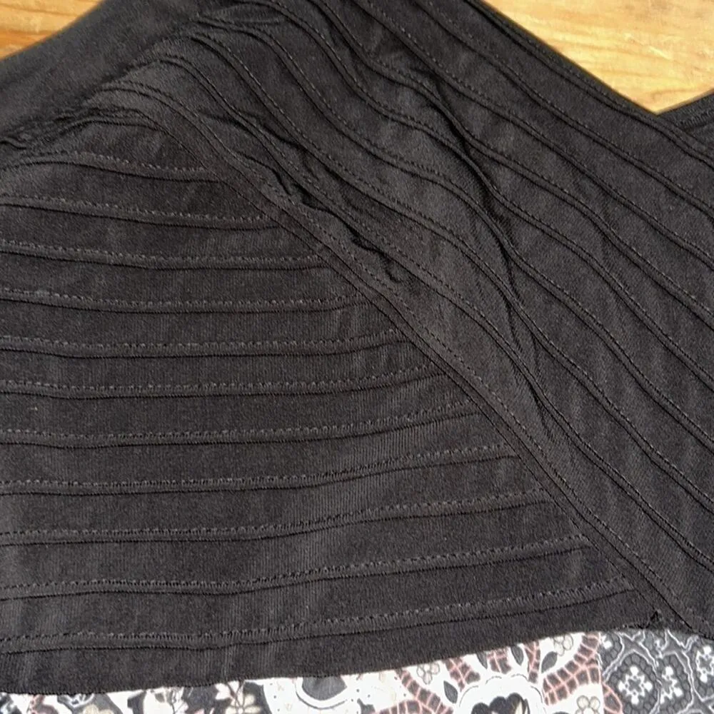 Woman’s Plus size Avenue Maxi Dress, Black top with shark tooth hem Size 18/20 Pink - Image 6