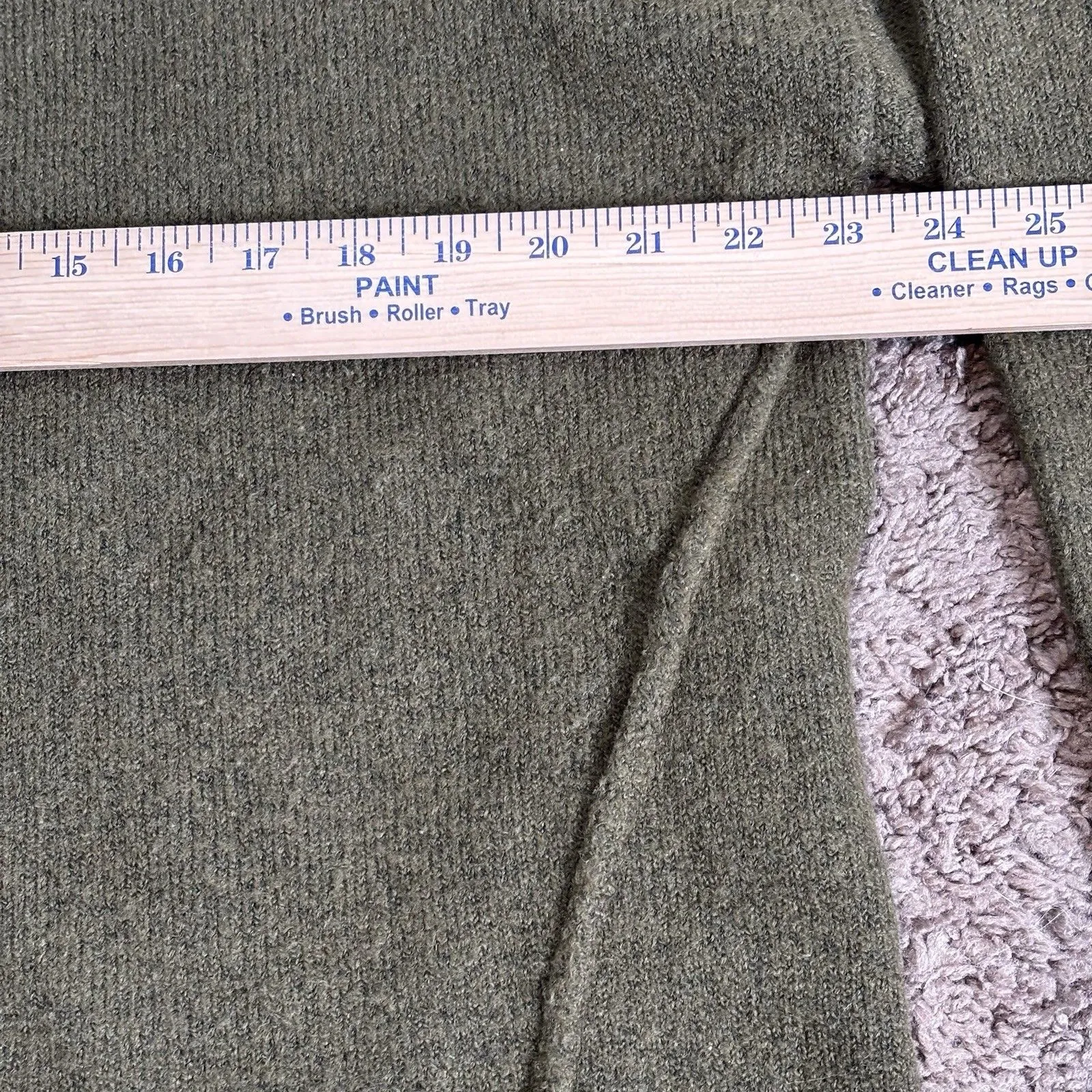 Andree By Unit oversizes Women's Olive Green Turtleneck Sweater Size Small - Image 12