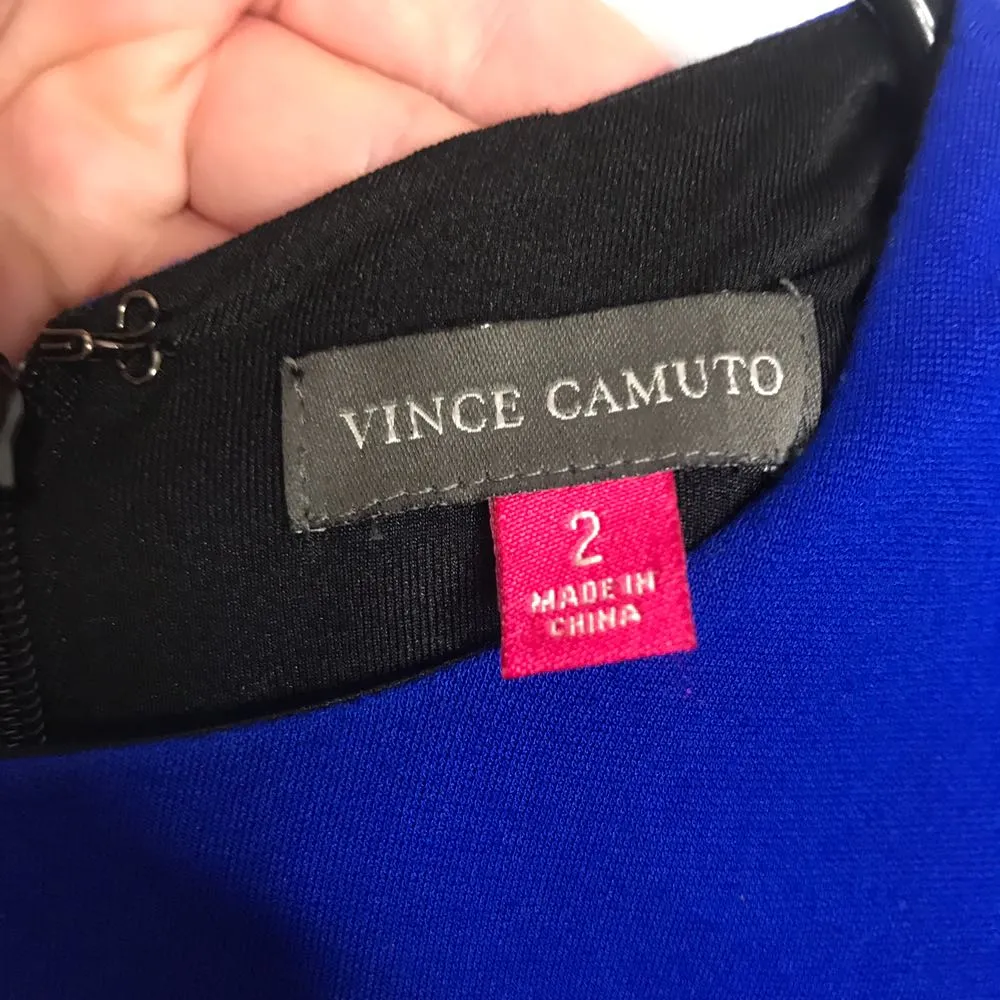 Women's Blue Color Block Tweed Dress - Image 5