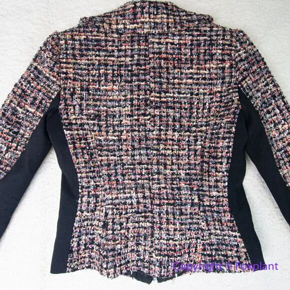 New! White House‎ Black Market tweed Multi Color Blazer, size 00P - Image 11