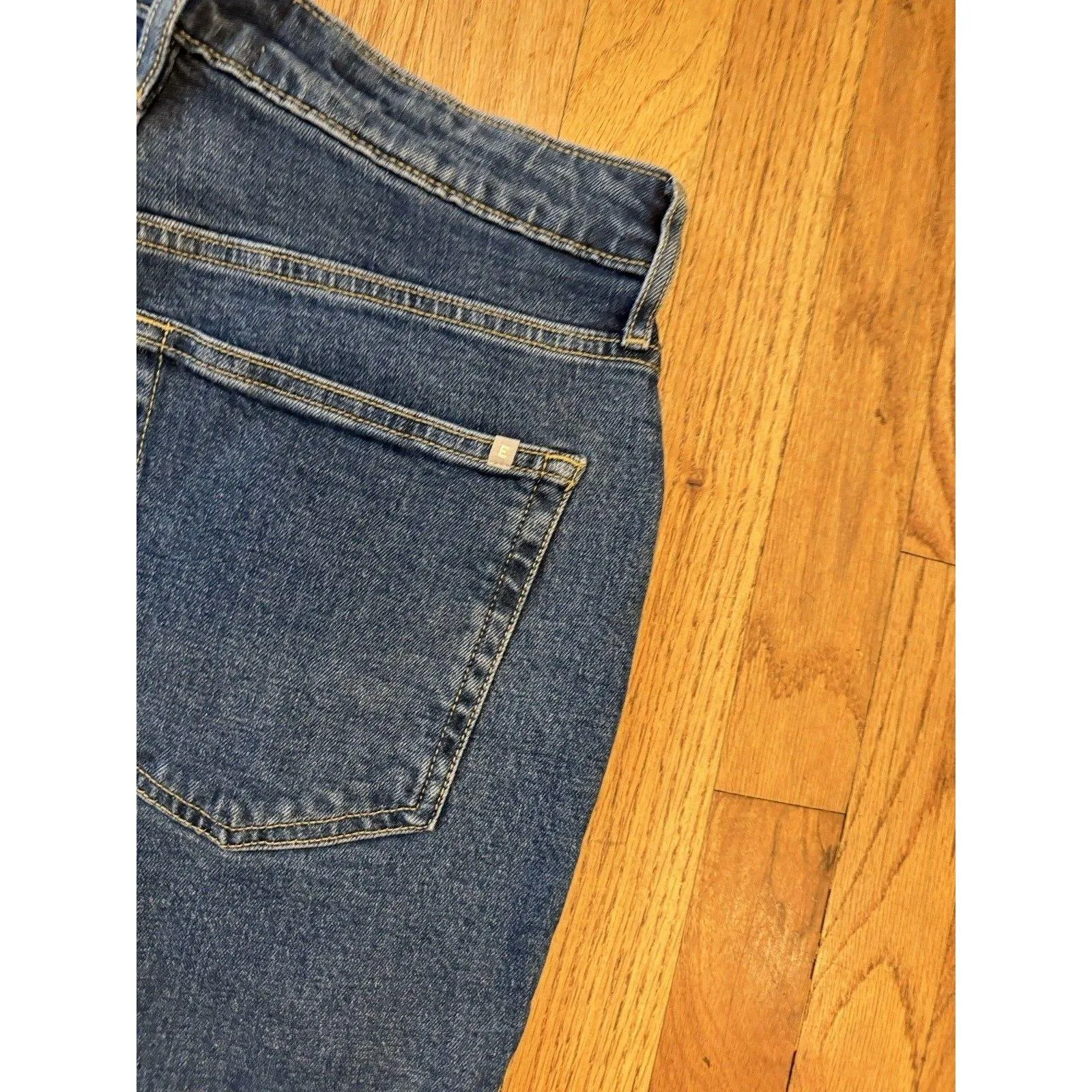 Everlane Curvy Original Cheeky Jean Women Size 29 Blue Organic Cotton Crop - Image 9