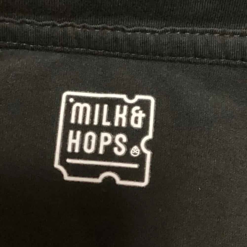 Milk & Hops Black Pretty Love Denim Floral Graphic Crew Neck T Shirt Tee Size M Size M - Image 3