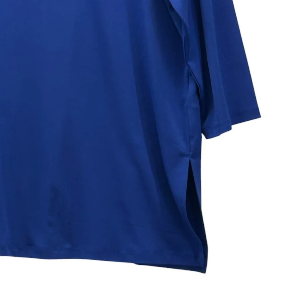 Susan Graver Liquid Knit Tunic Top Blue XL - Image 5