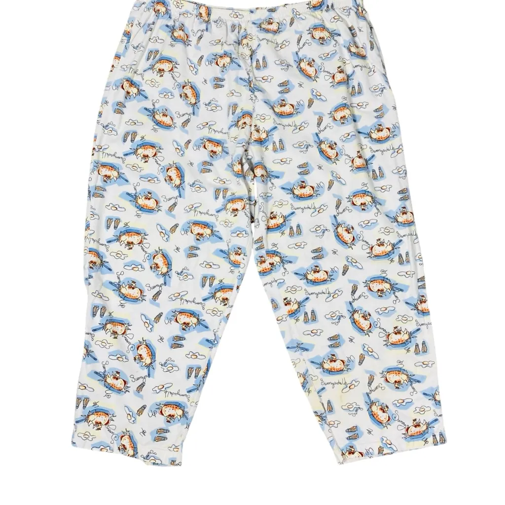 VINTAGE ASHLEY TAYLOR Flannel Pajama Set White Size 2X - Image 6