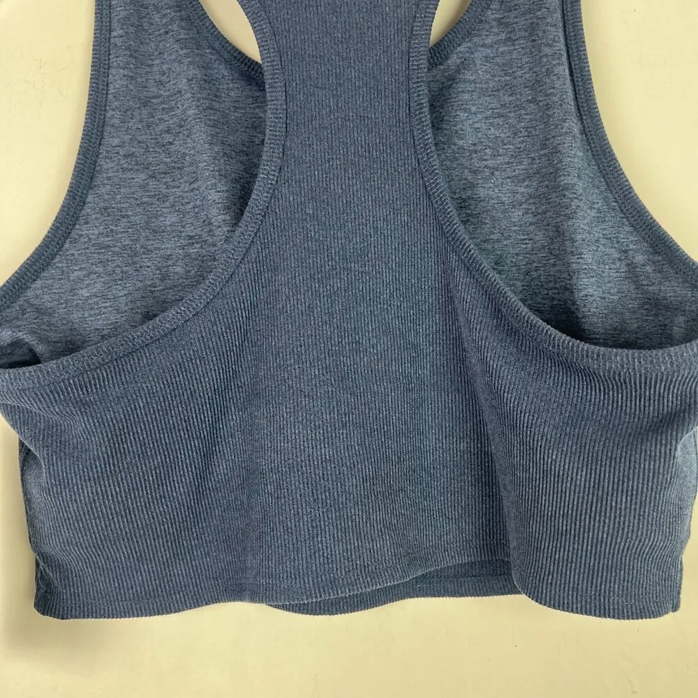 NWT Threads 4 Thought ReActive Kensi Rib Sports Bra Heather Chambray Size XL NEW - Image 13