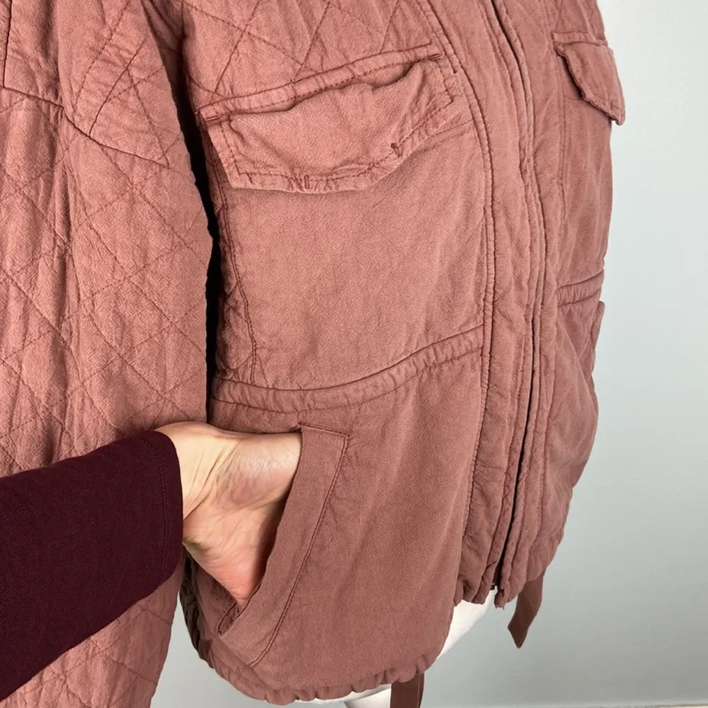 American Eagle  Quilted Jacket Boxy Oversized Drop Shoulder Size Medium - Image 4