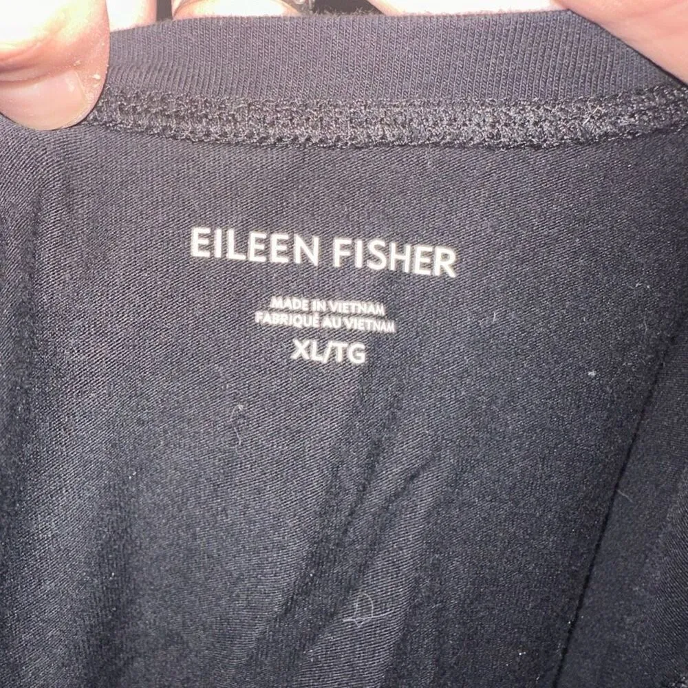 Eileen Fisher black elevated basic minimalist XL tank top - Image 3