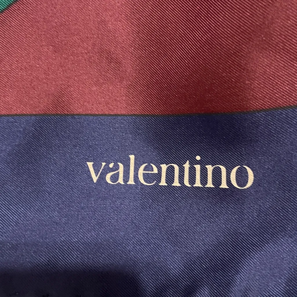 Valentino Abstract Silk Scarf - Image 3