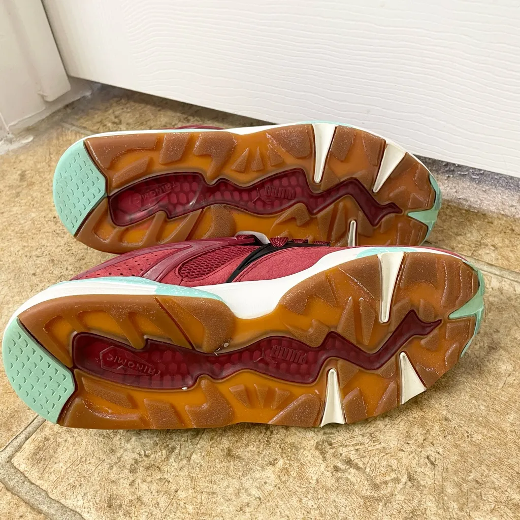 Puma Trinomic Blaze Sneakers Burgundy Red US 8 EUR 40.5 - Image 7