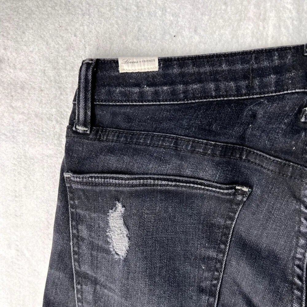 Lovers + Friends Womens Jeans Size 29 Stretch Dark Wash Denim Chains Skinny‎ - Image 8