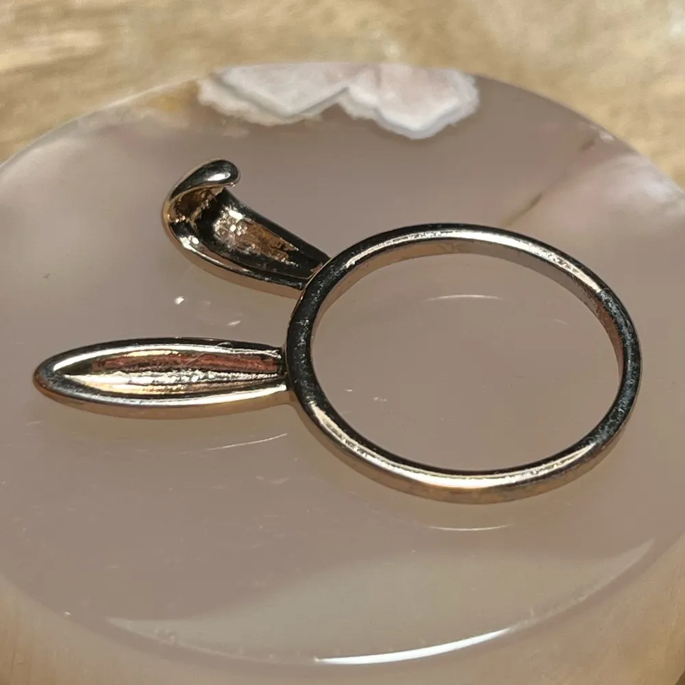 LC Lauren Conrad Bunny Ears Gold Tone Ring - Image 6