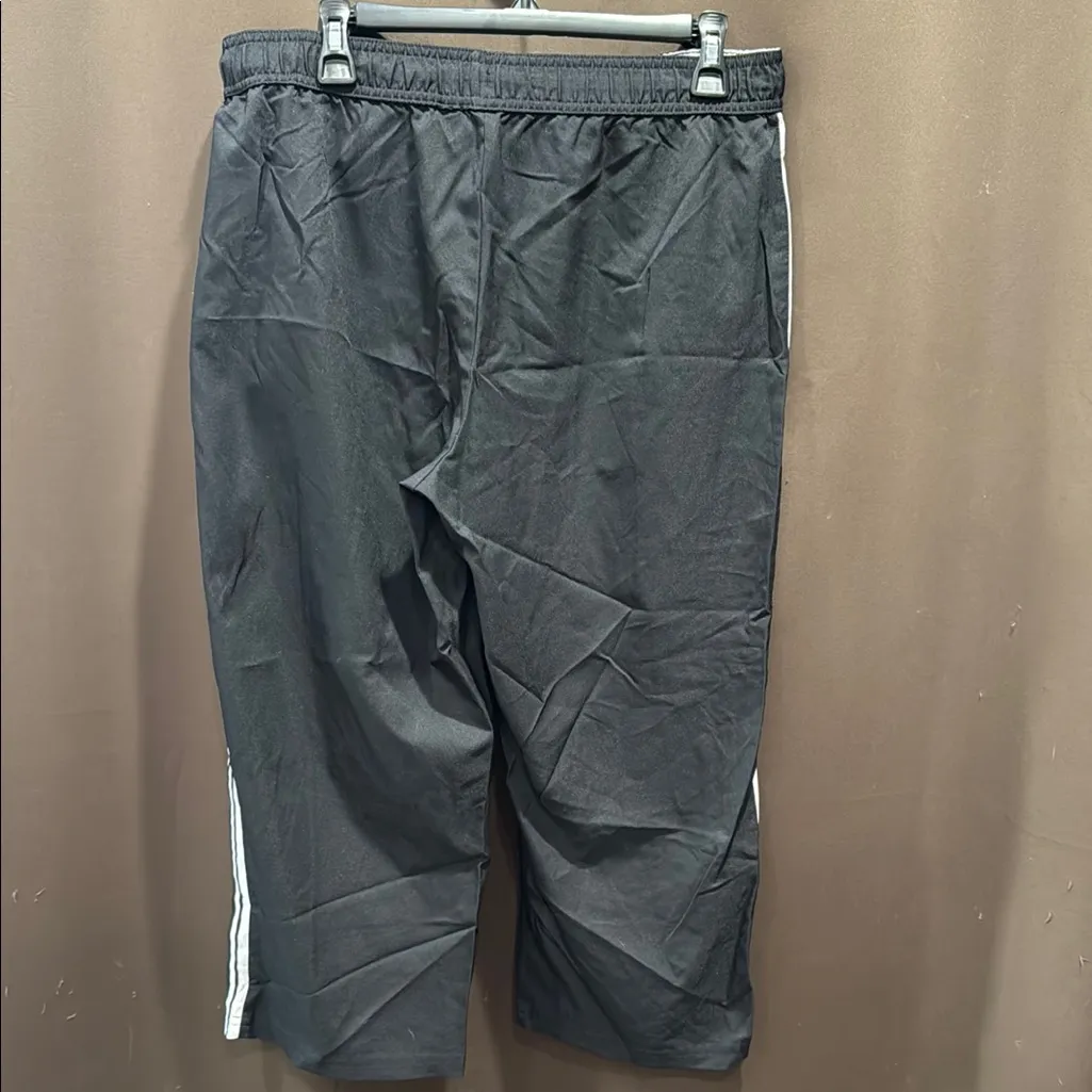 SJB Active Black Track Capri with White Stripes, Retro, Size L Size L - Image 5