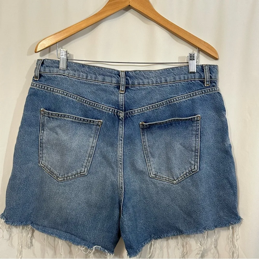The 90s Bermuda High Rise Loose Fit Denim Jean Shorts - Image 7
