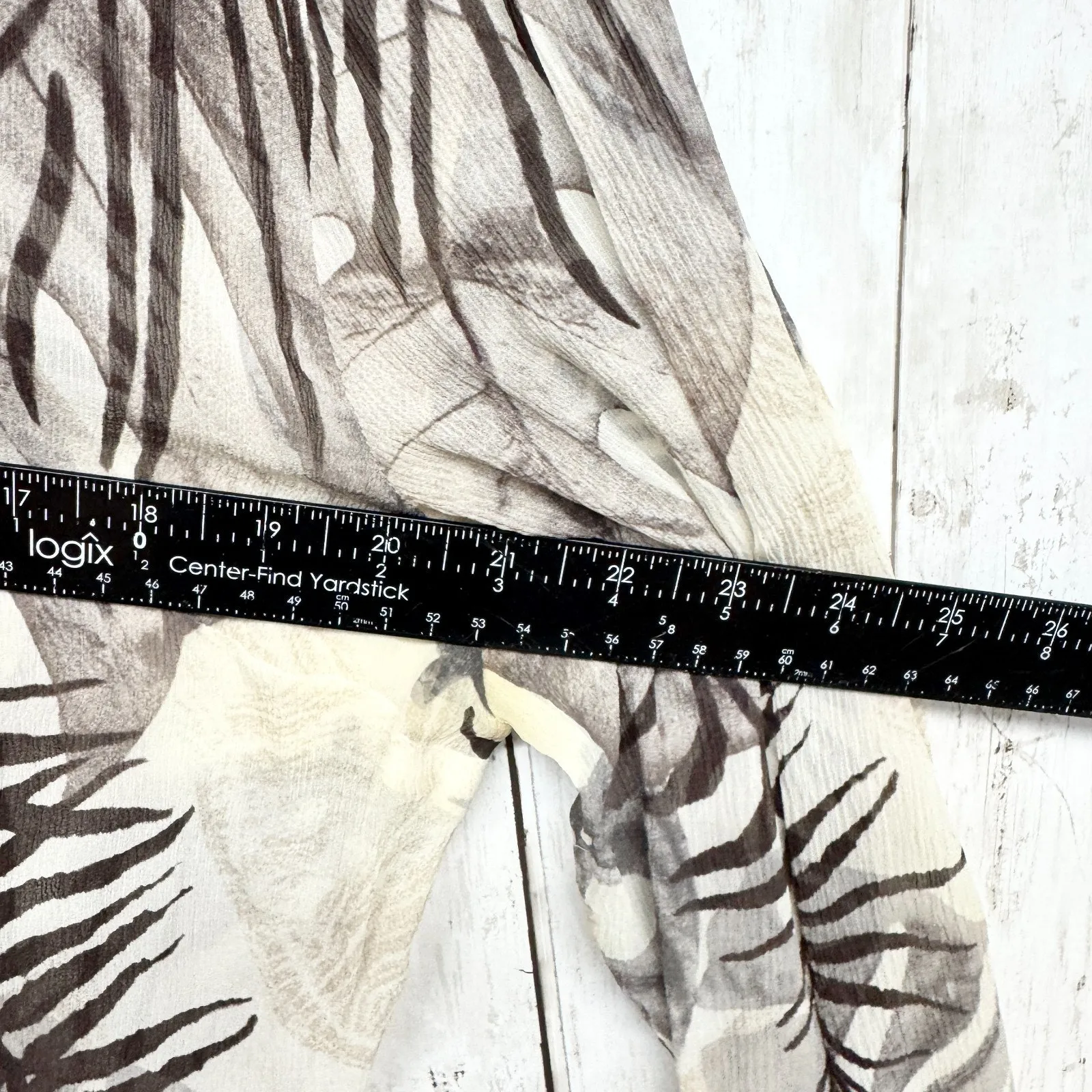 Vtg St. John Collection Shirt Women Sz 10 Botanical Collared Button Down Blouse - Image 5